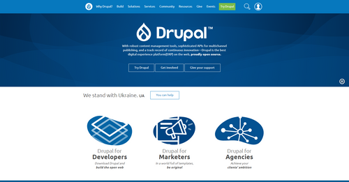 Drupal Website Homepage
